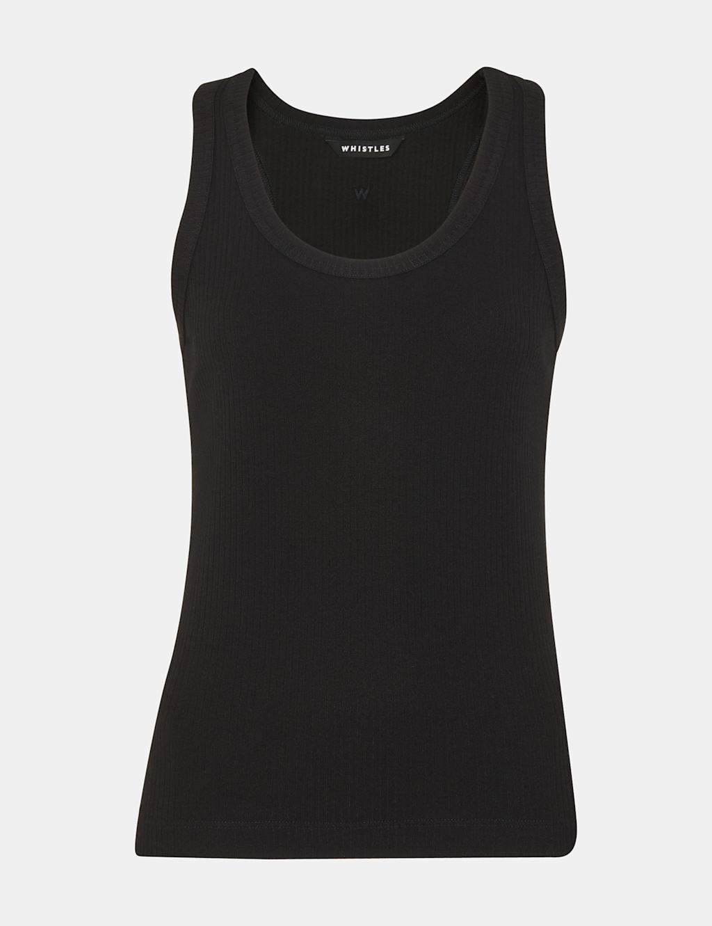 Cotton Rich Ribbed Scoop Neck Vest 2 of 4
