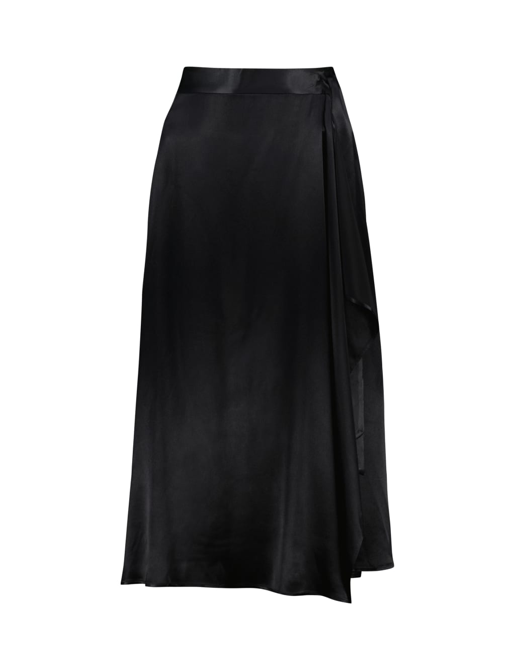 Satin Maxi Wrap Skirt 2 of 4