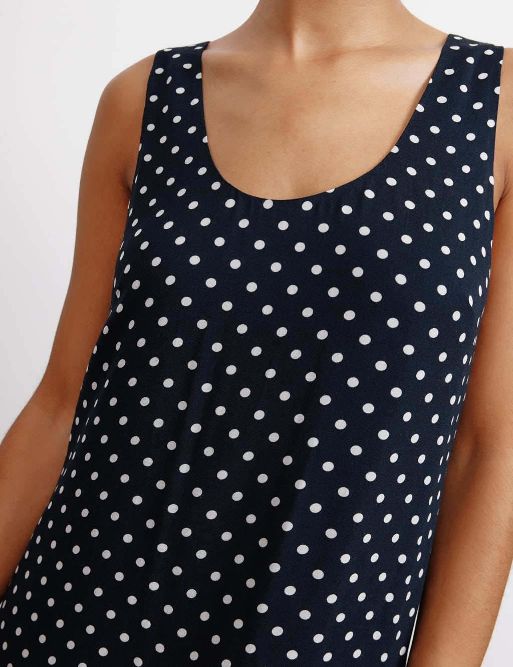 Polka dot smock top shop