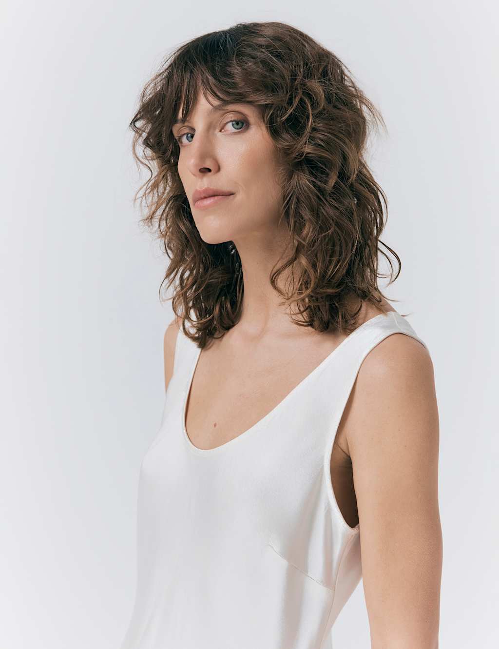 Satin Scoop Neck Sleeveless Vest Top 4 of 4