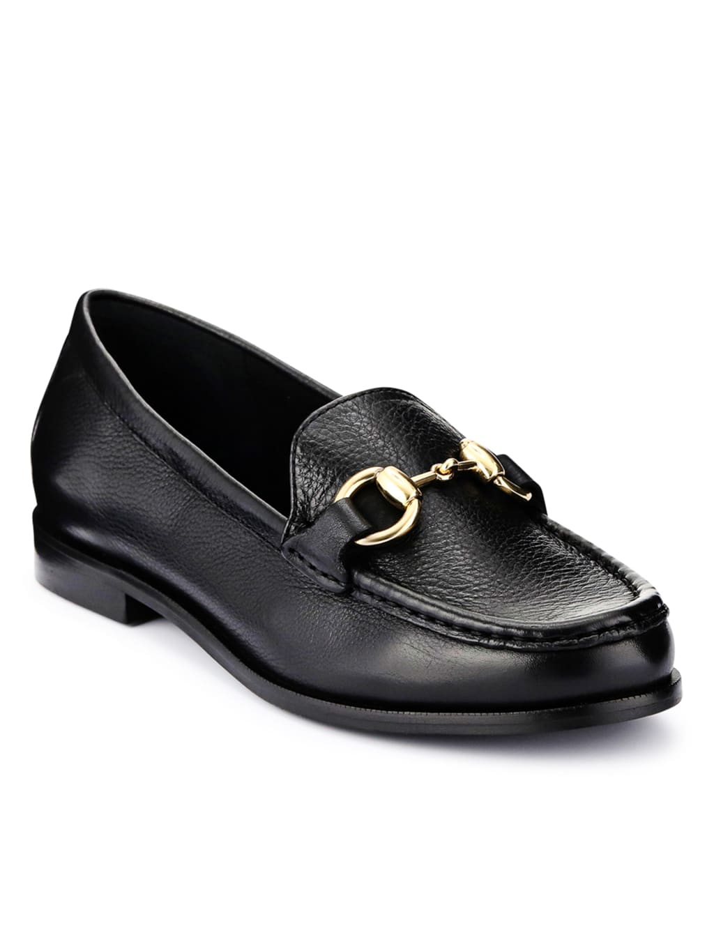 Leather Slip On Flatform Loafers 4 of 5