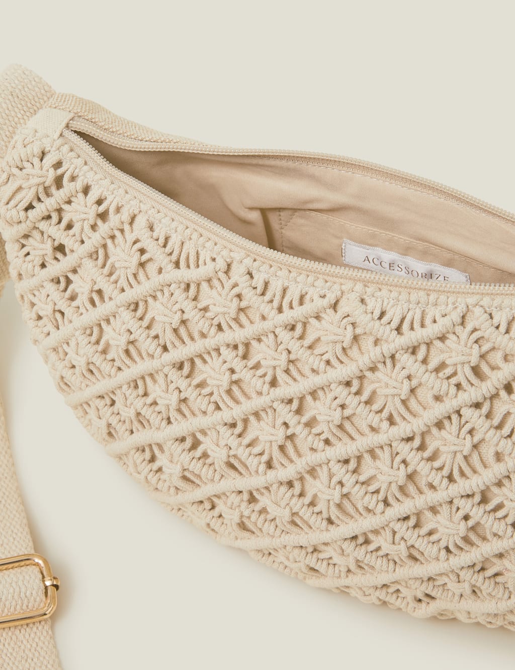 Macrame Sling Cross Body Bag 4 of 5