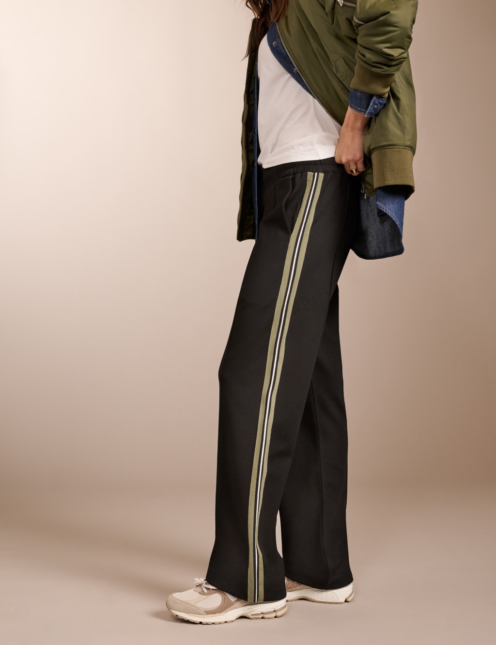 Side Stripe Wide Leg Trousers 2 of 5