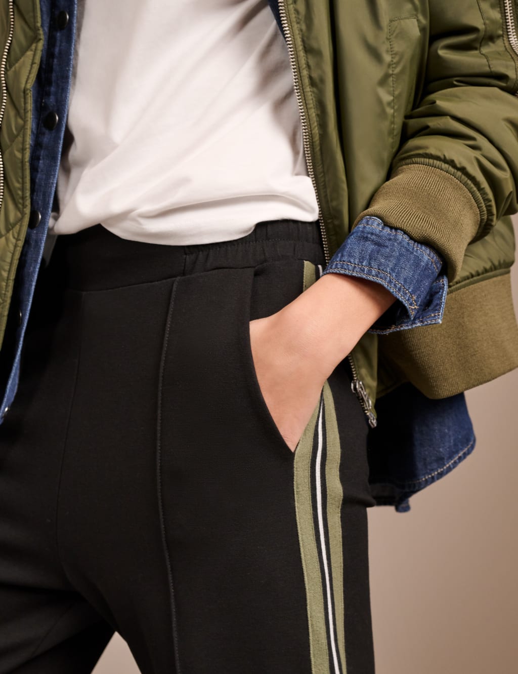 Side Stripe Wide Leg Trousers 4 of 5