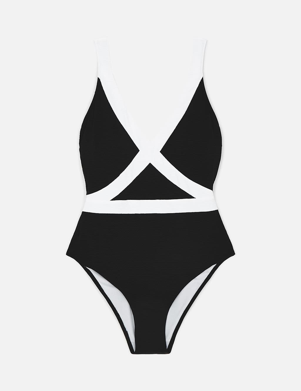 Contrast Trim Shaping Swimsuit 2 of 4