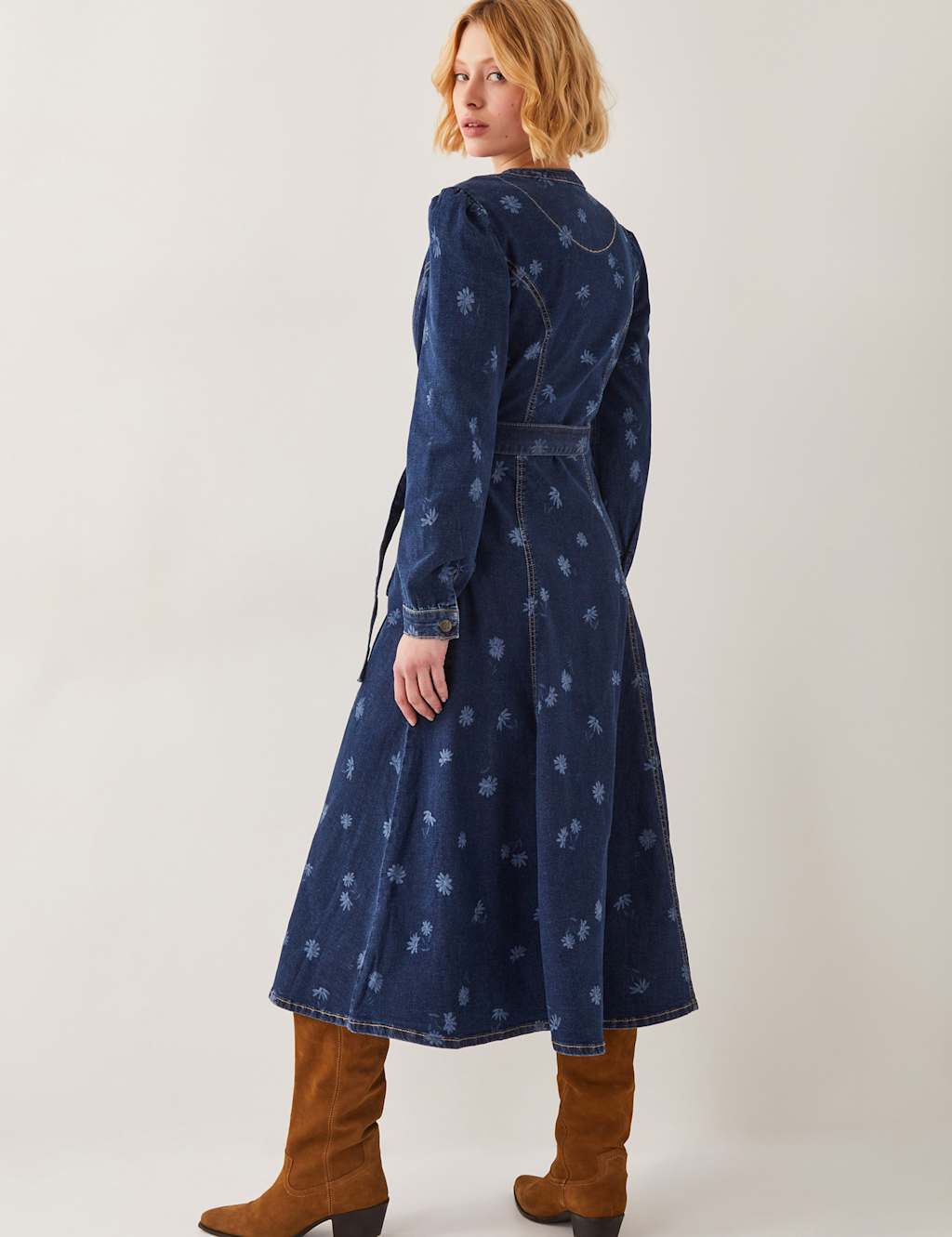 Lulu Daisy Cotton Rich Midi Shirt Dress 4 of 4