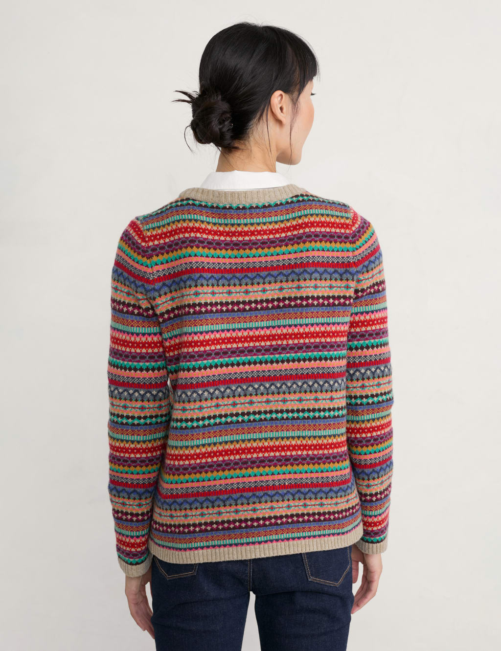 Merino Wool Rich Jacquard Relaxed Jumper 3 of 5
