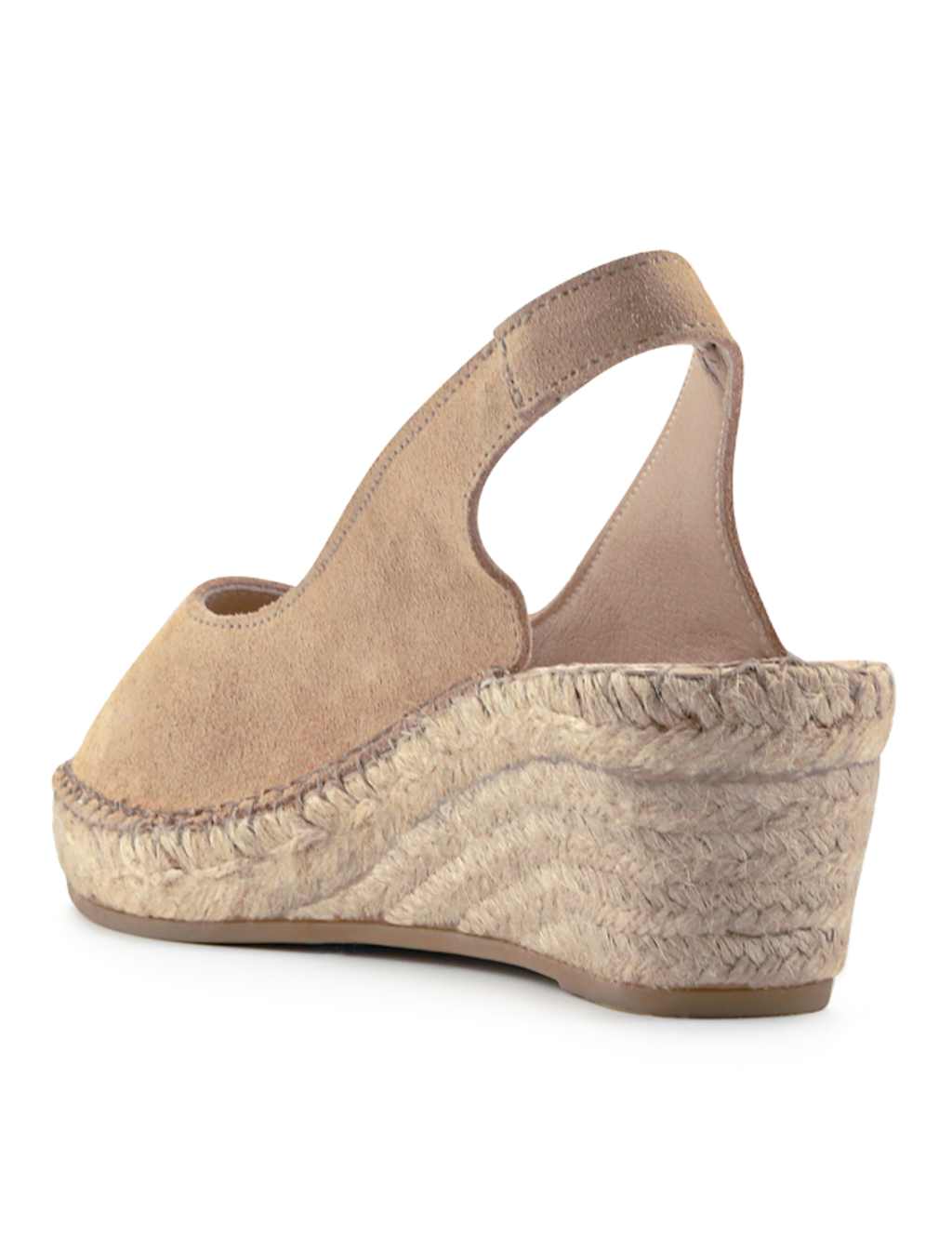 Wide Fit Suede Wedge Open Toe Espadrilles 5 of 7