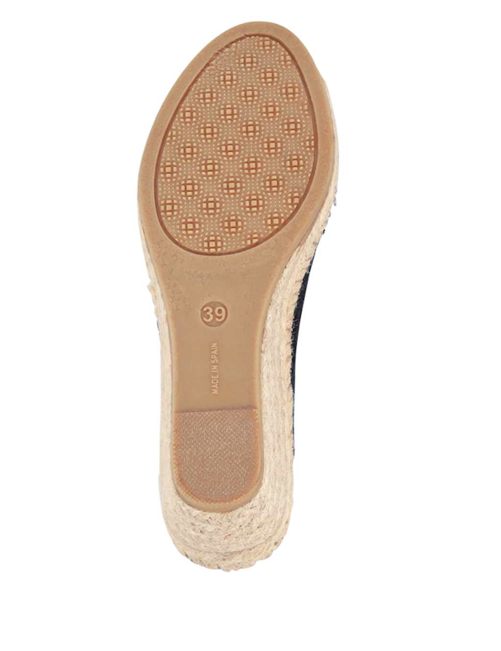 Wide Fit Suede Wedge Open Toe Espadrilles 7 of 7