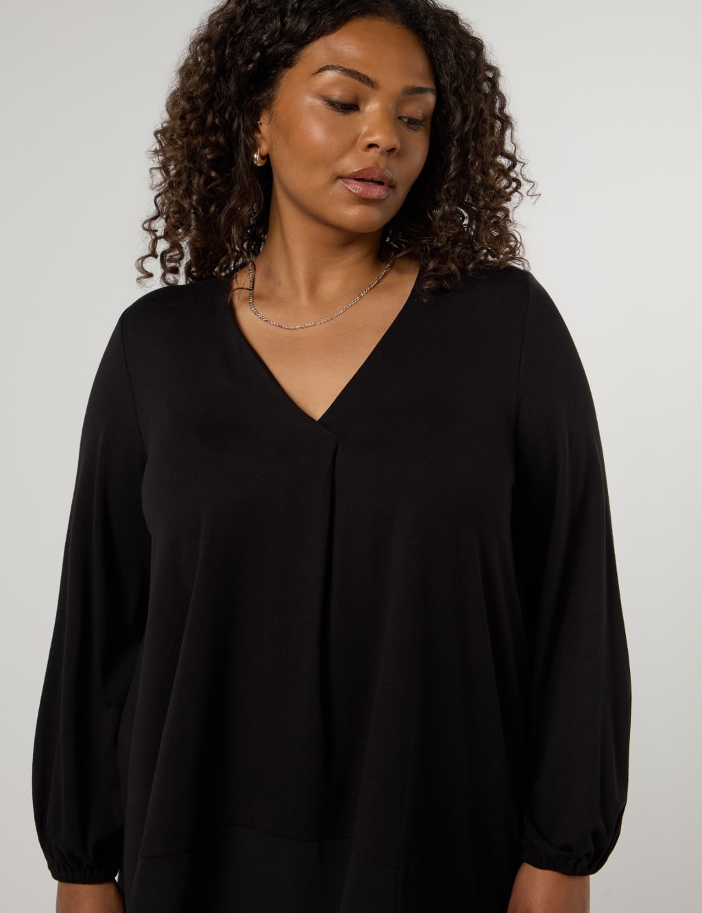 Jersey V-Neck Tunic 4 of 4
