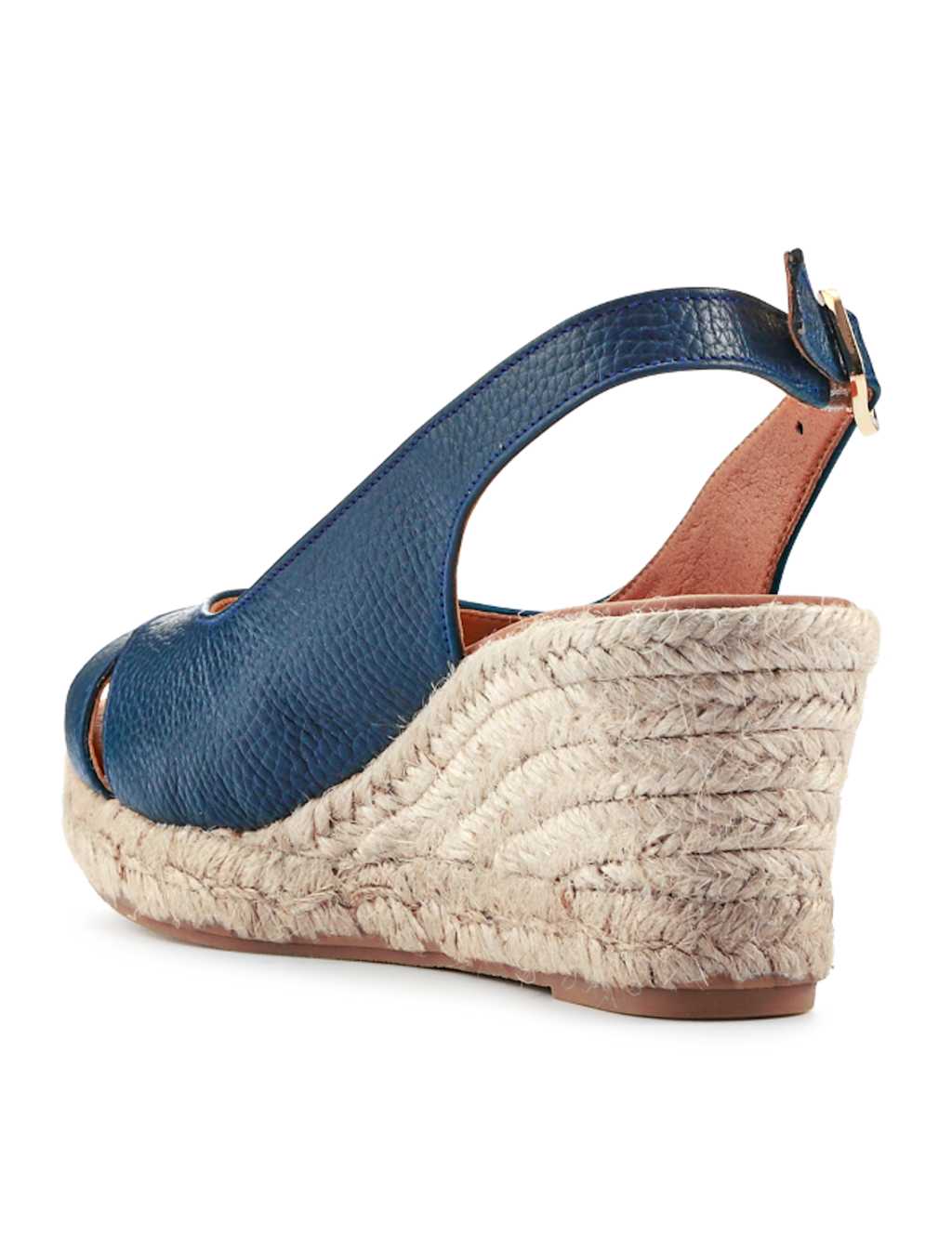Leather Ankle Strap Wedge Sandals 6 of 7
