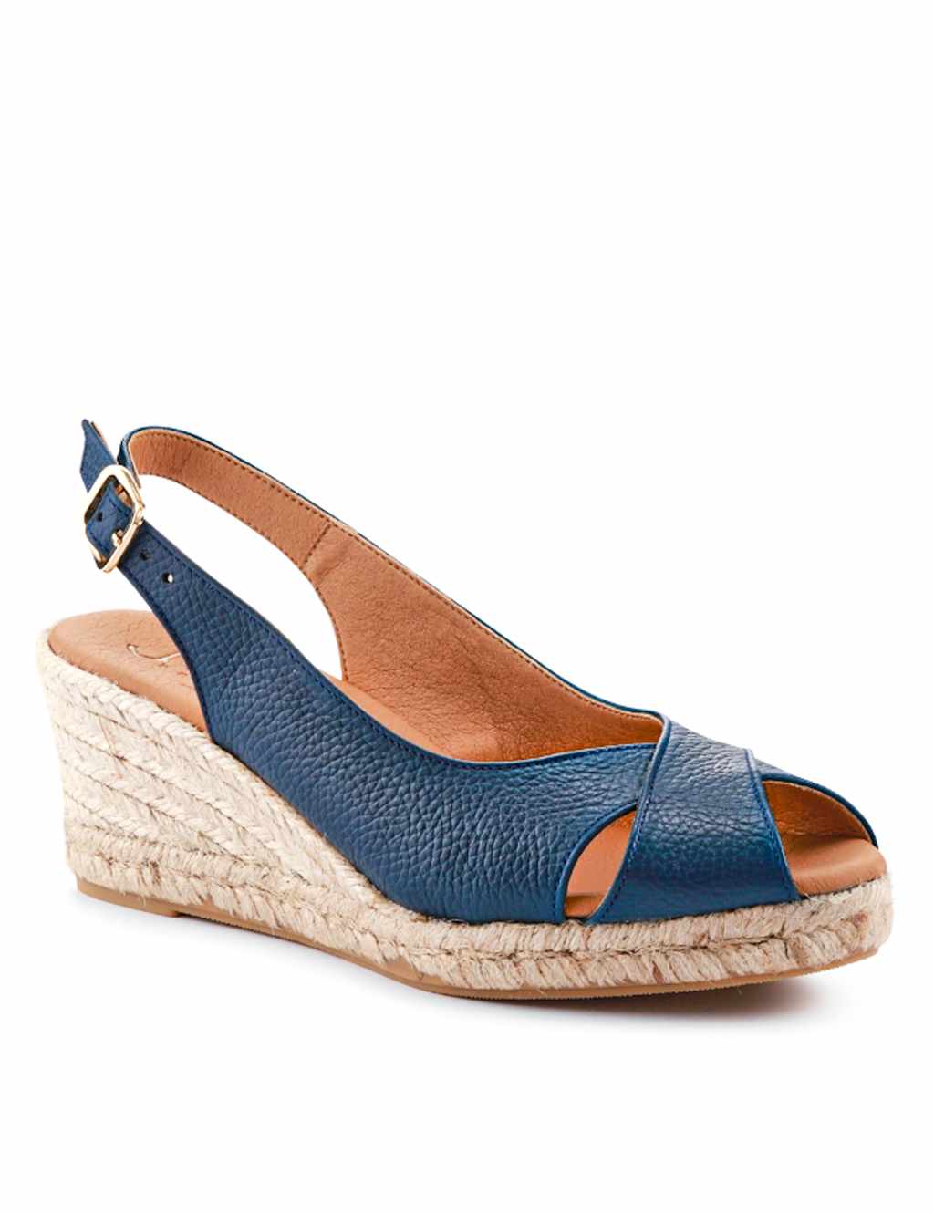 Leather Ankle Strap Wedge Sandals 2 of 7