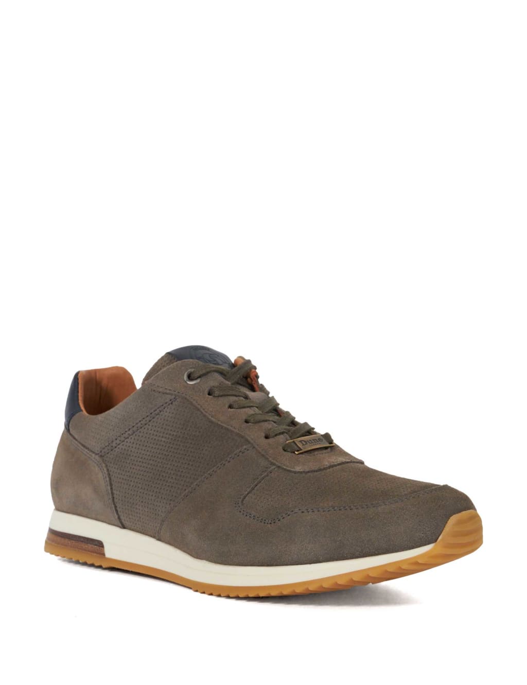 Wide Fit Suede Lace Up Trainers 3 of 6