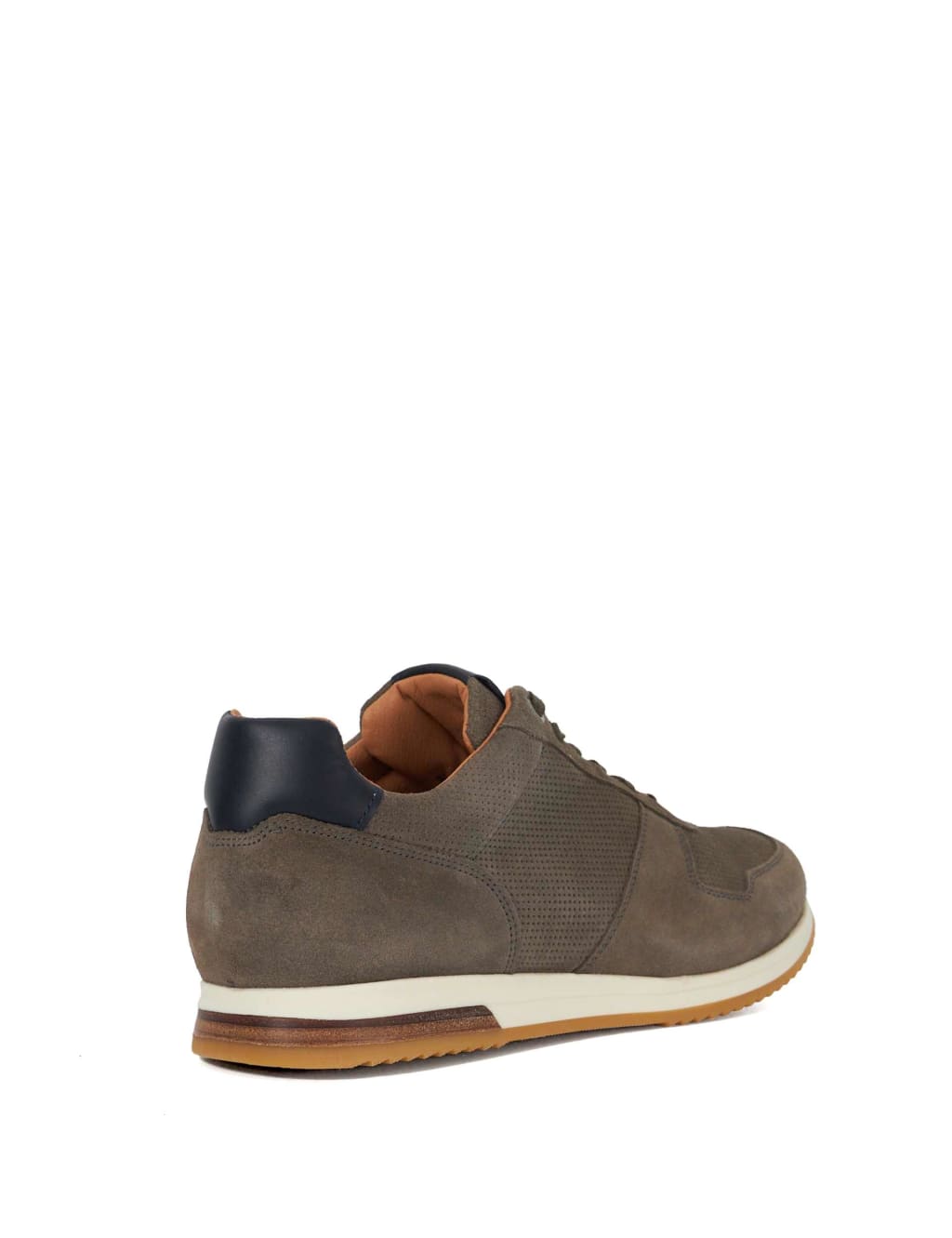 Wide Fit Suede Lace Up Trainers 5 of 6