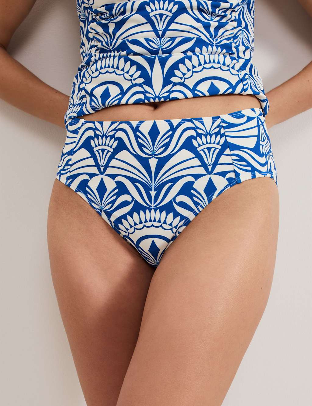 Printed High Waisted Tankini Bottoms 3 of 6