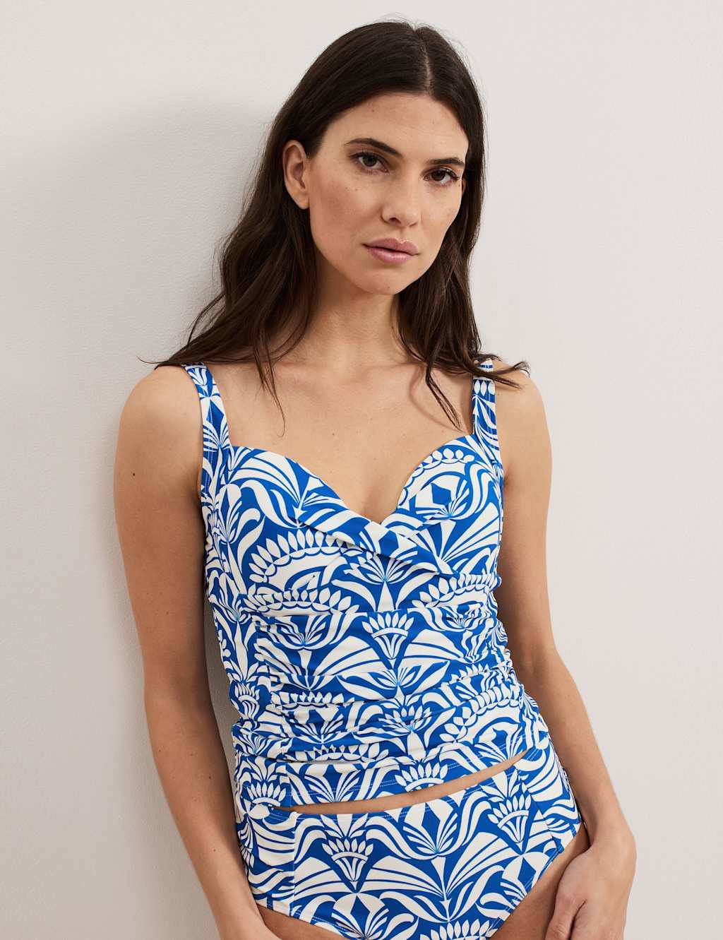 Printed High Waisted Tankini Bottoms 4 of 6