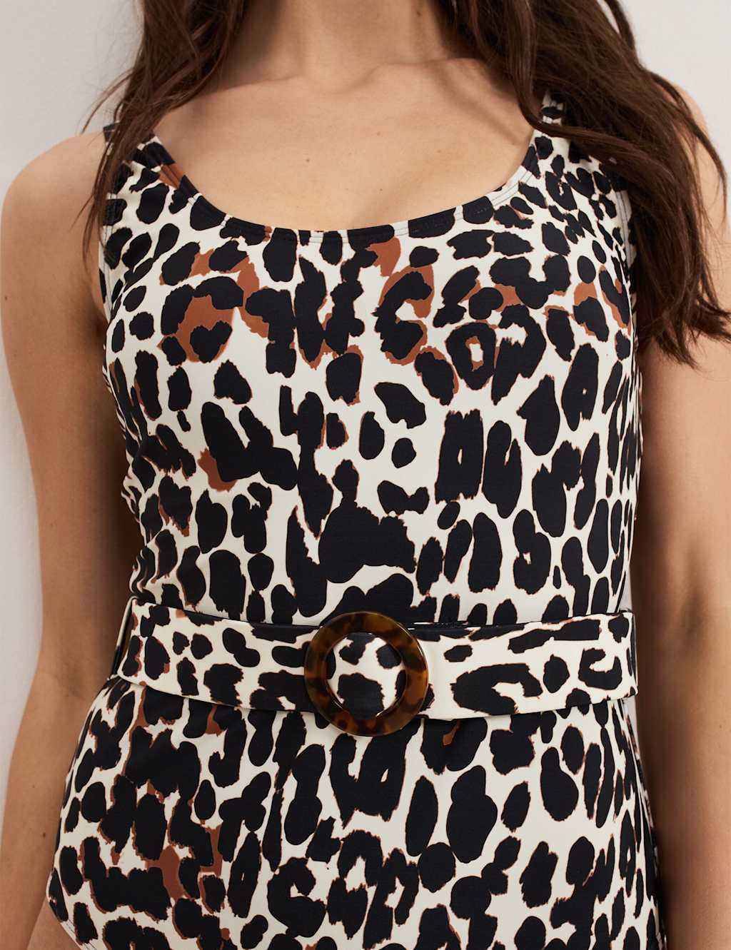 Leopard Print Padded Belted Swimsuit 6 of 6