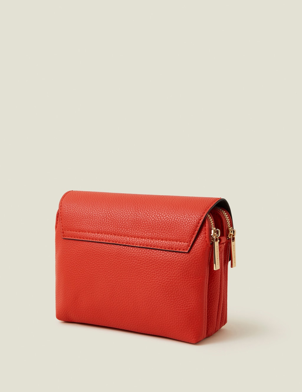 Faux Leather Double Zip Cross Body Bag ACCESSORIZE M S