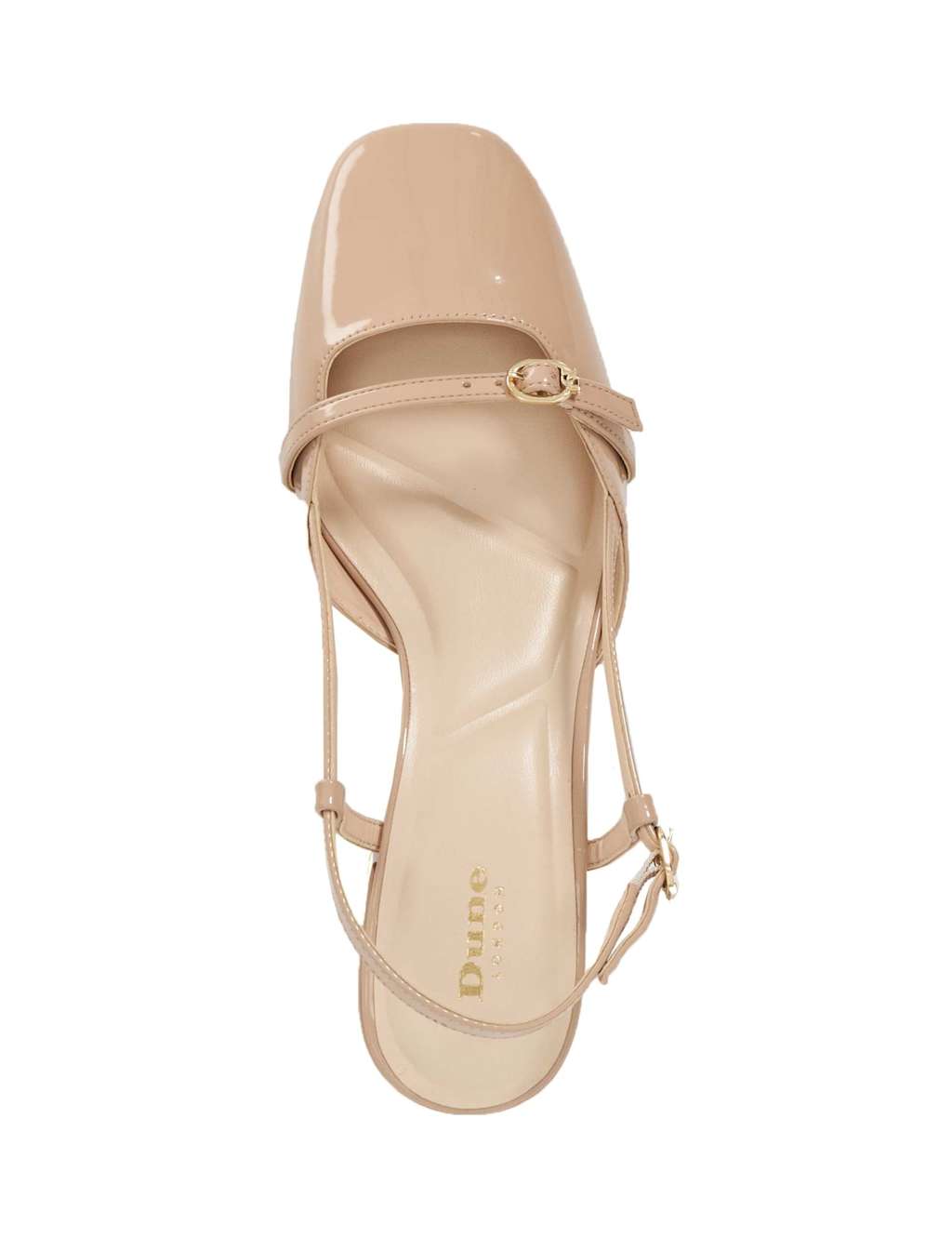 Patent Block Heel Slingback Shoes 3 of 6