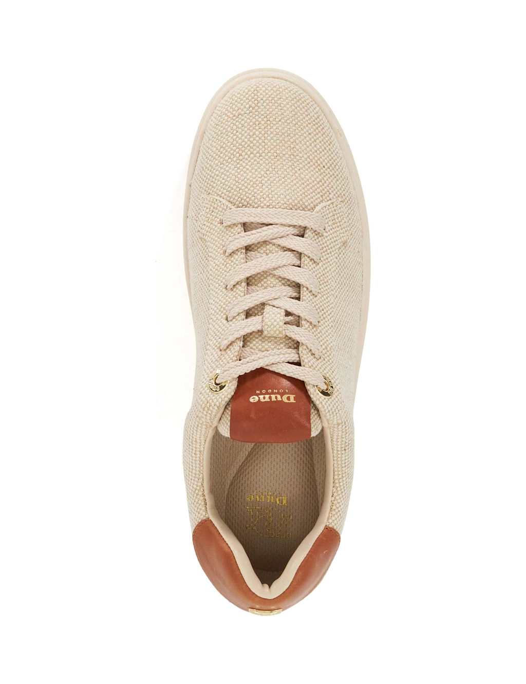 Canvas Lace-Up Flatform Trainers 2 of 5