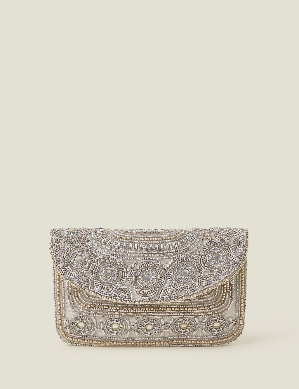 Beaded Chain Strap Clutch Bag ACCESSORIZE M S