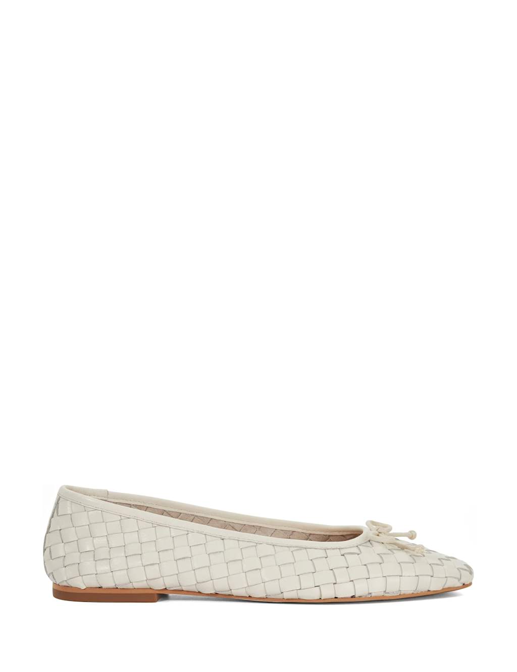 Leather Woven Ballet Pumps 1 of 5