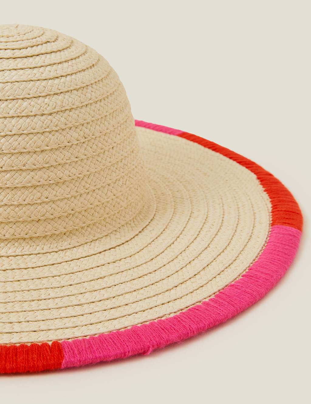 Straw Wide Brim Floppy Hat 2 of 2