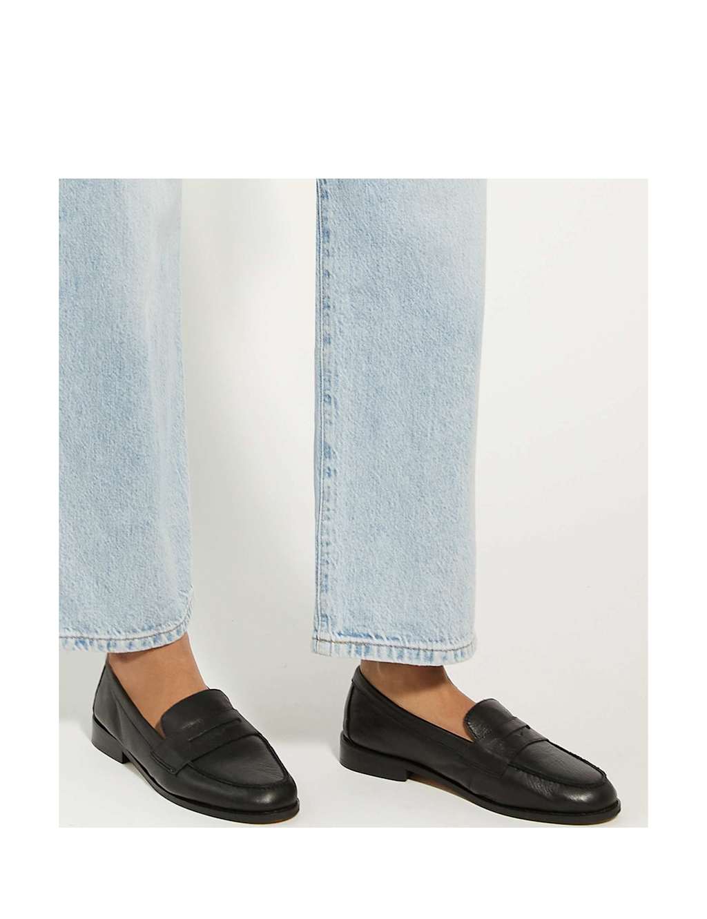 Wide Fit Leather Loafers 2 of 6
