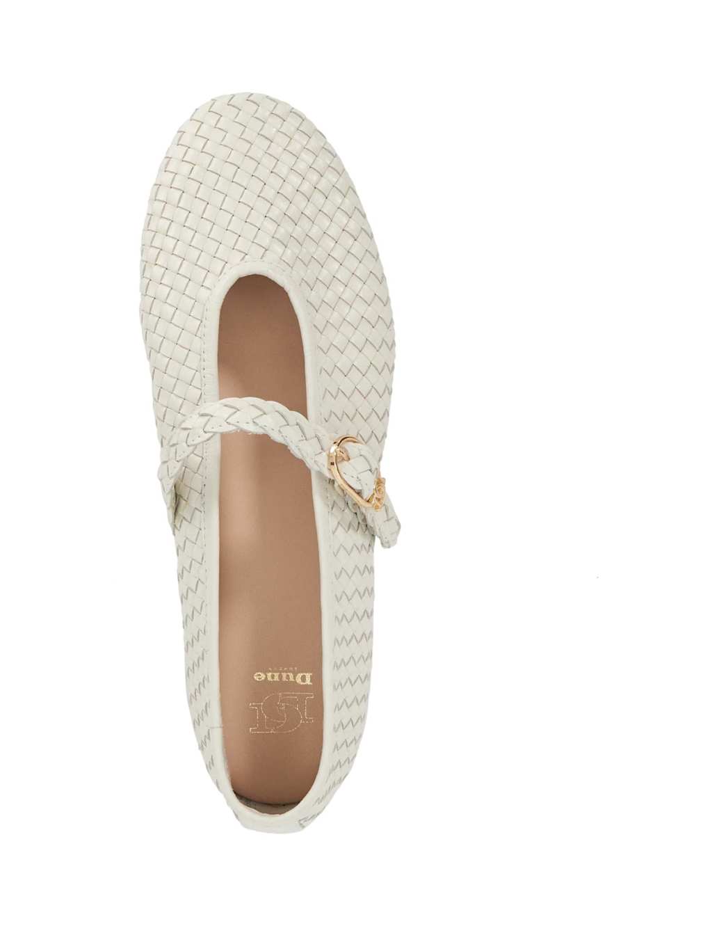 Leather Woven Buckle Mary Jane Ballet Pump 3 of 6