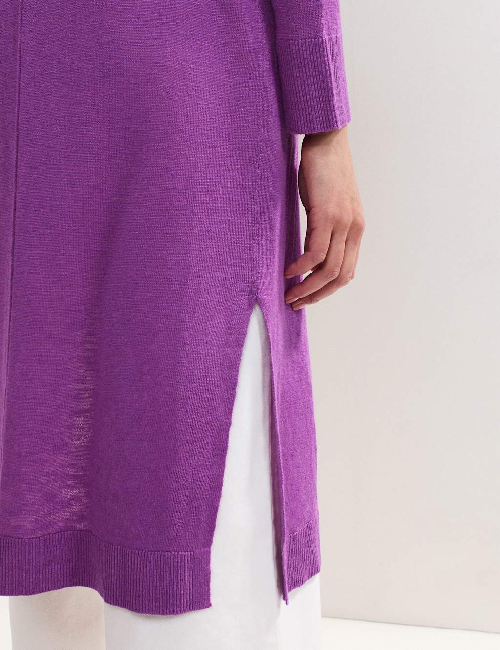 Linen Rich Longline Cardigan 7 of 7