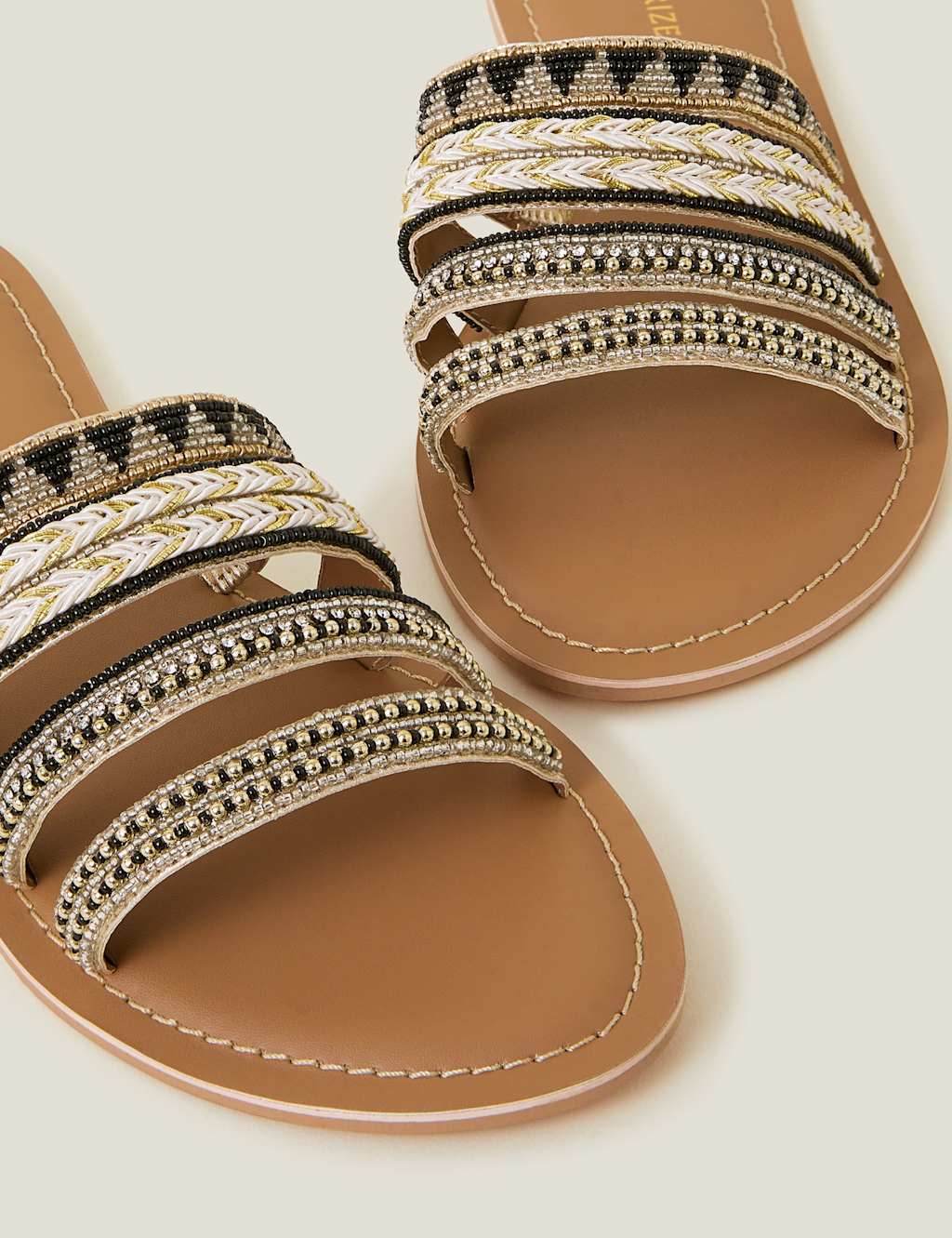 Beaded Flat Sliders 4 of 4