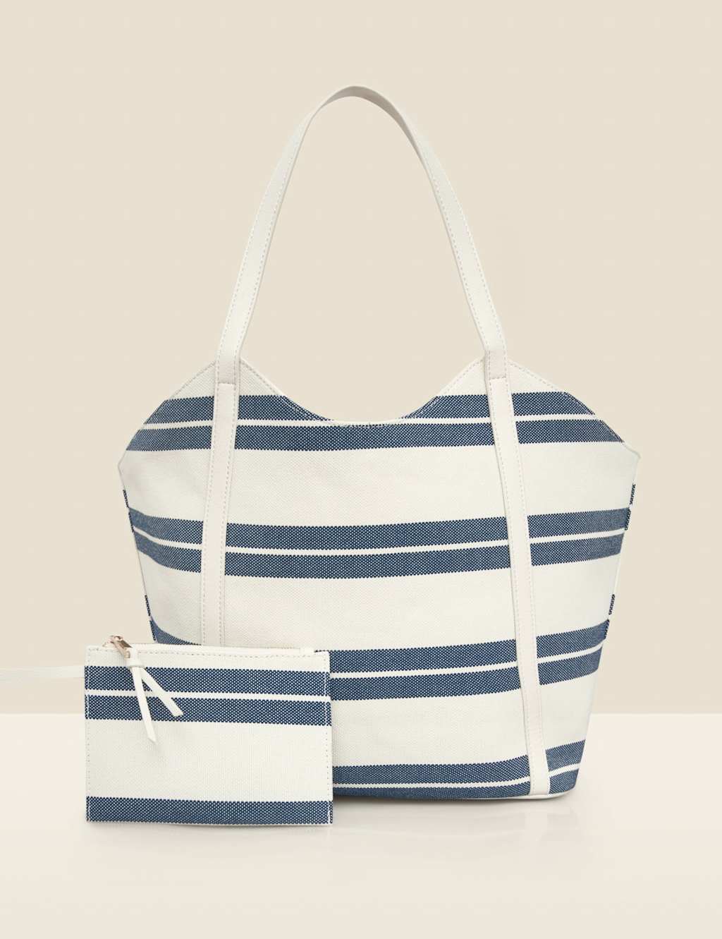 Striped Large Beach Bag 2 of 6