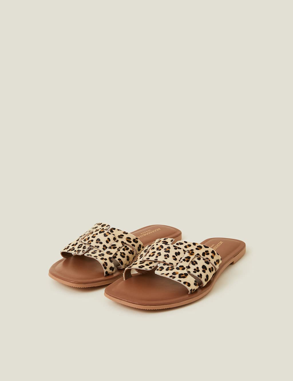 Leopard Print Flat Sandals 2 of 4