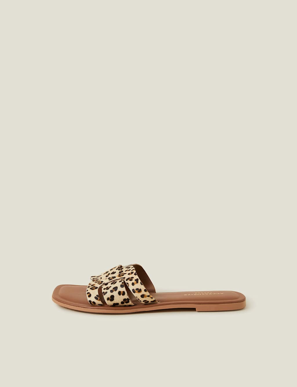 Leopard Print Flat Sandals 3 of 4