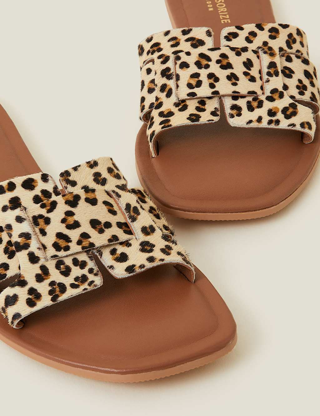 Leopard Print Flat Sandals 4 of 4