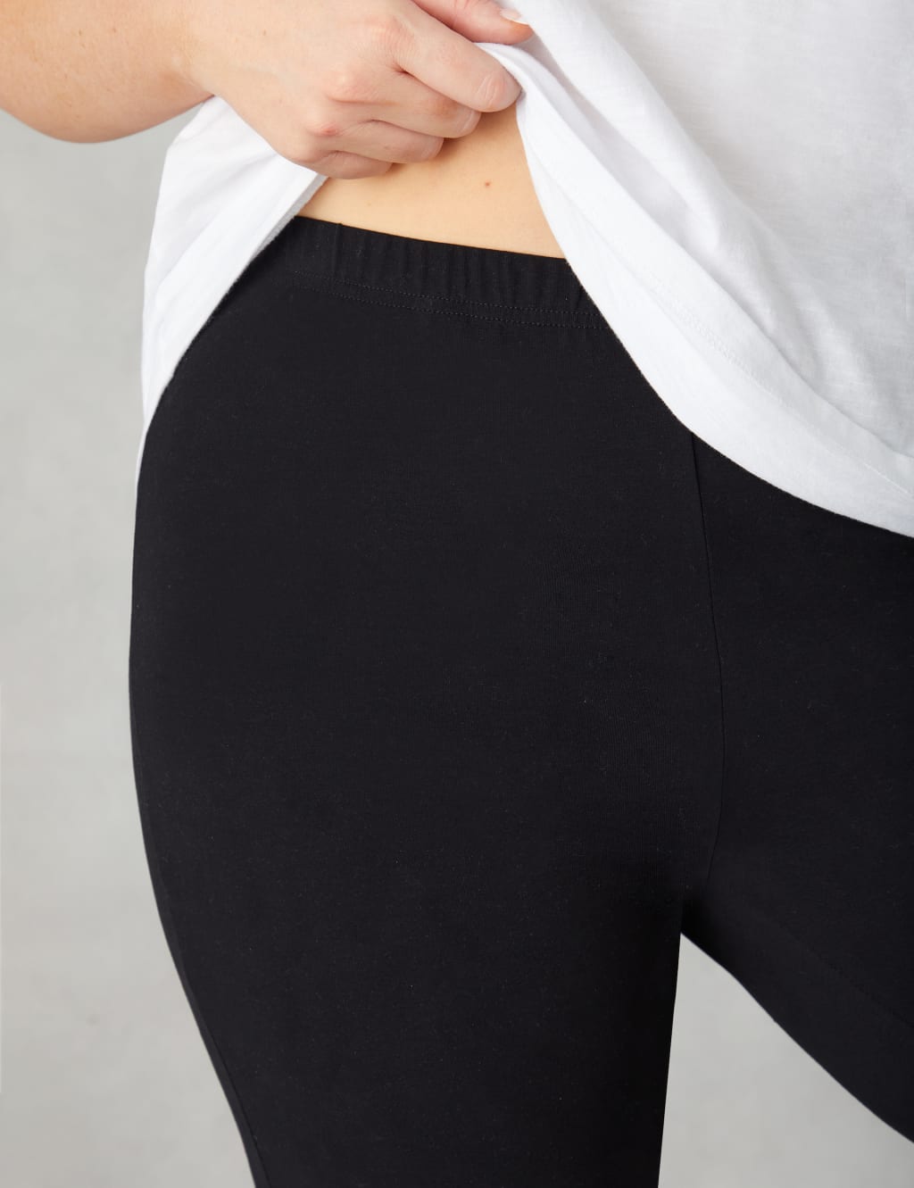 Cotton Rich Jersey Leggings Live Unlimited London M S