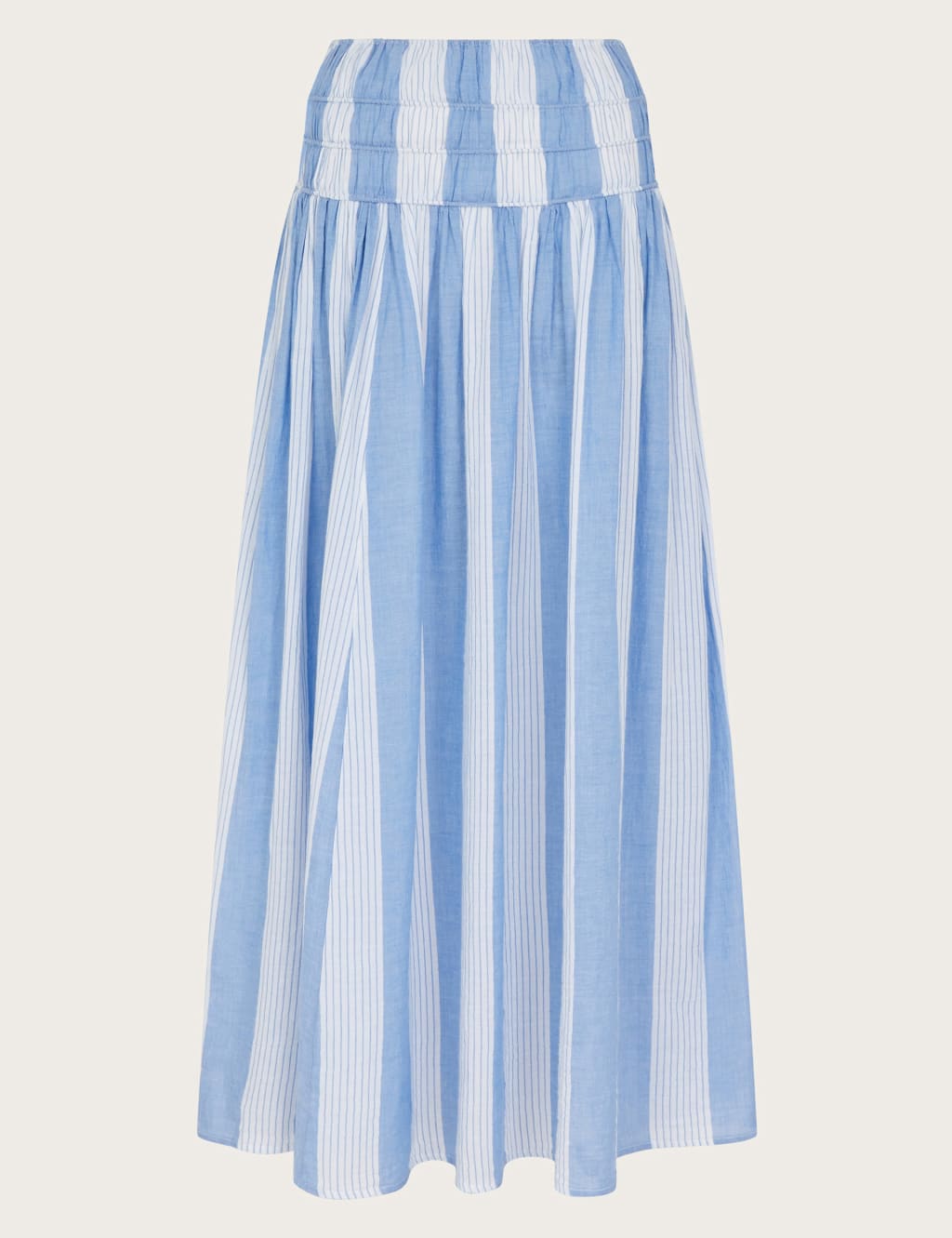 Pure Cotton Striped Maxi A-Line Skirt 2 of 6