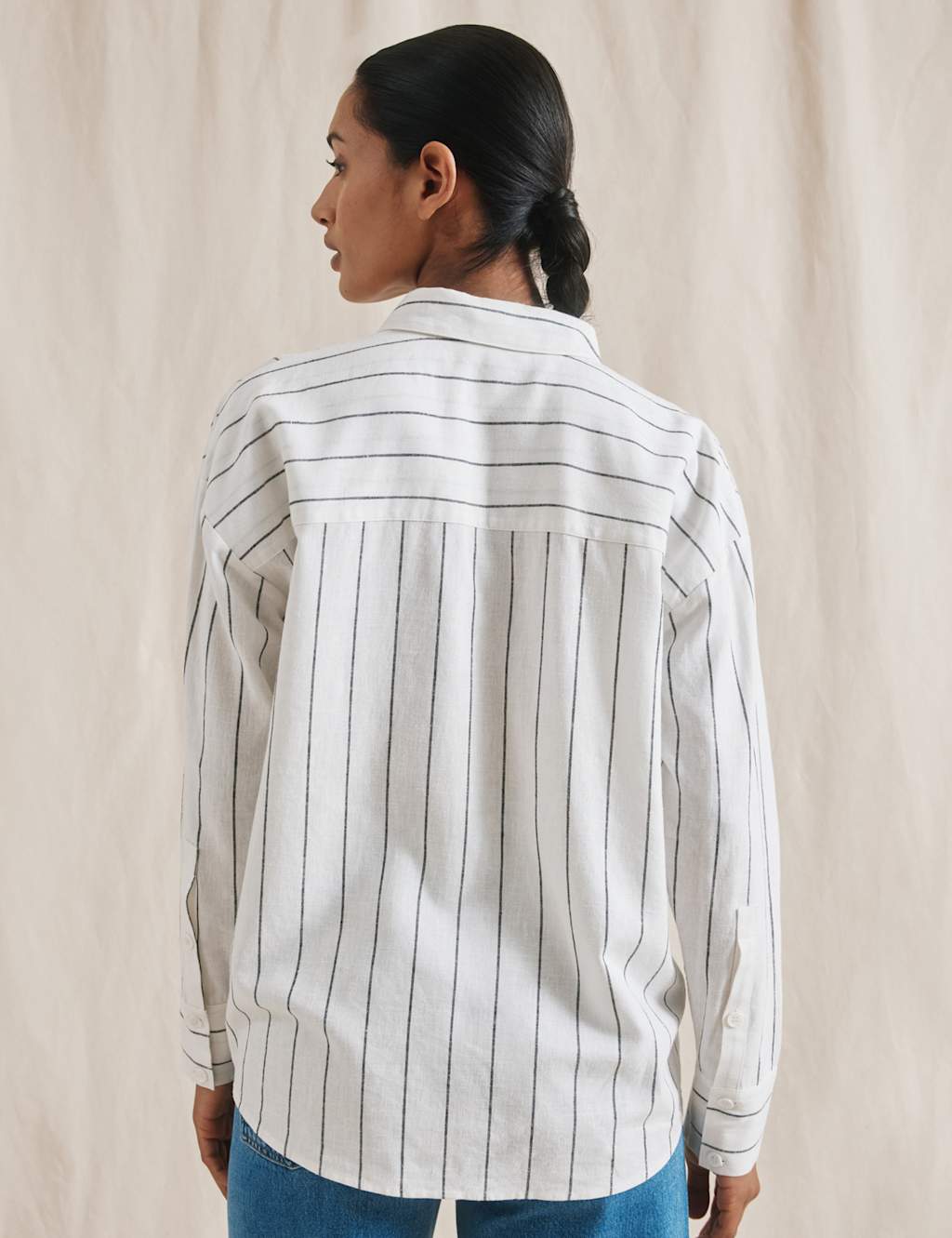 Linen Blend Striped Shirt 4 of 6