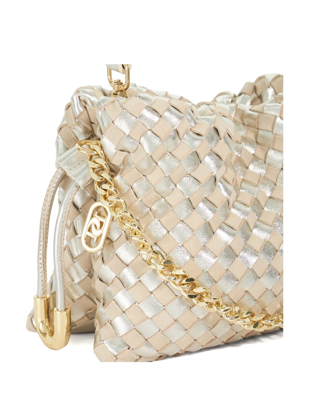 Leather Woven Grab Bag 5 of 6