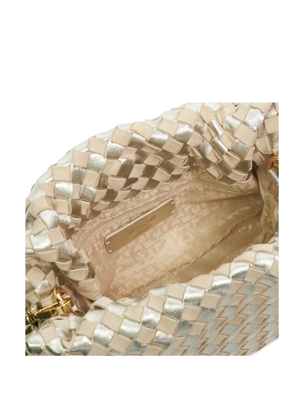 Leather Woven Grab Bag 6 of 6