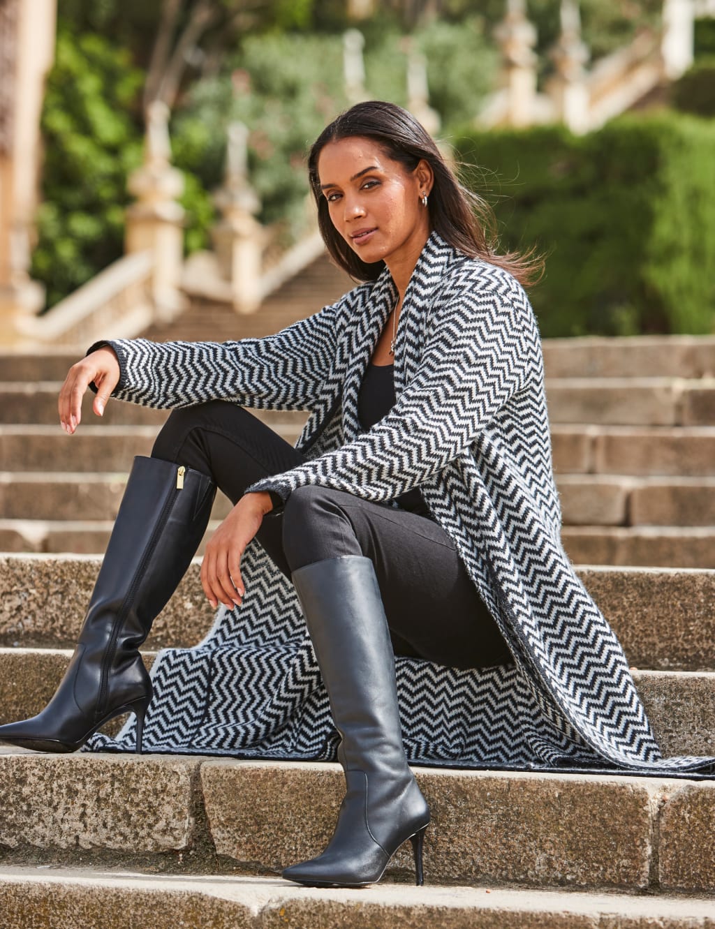 Longline Cardigan with Wool 4 of 5