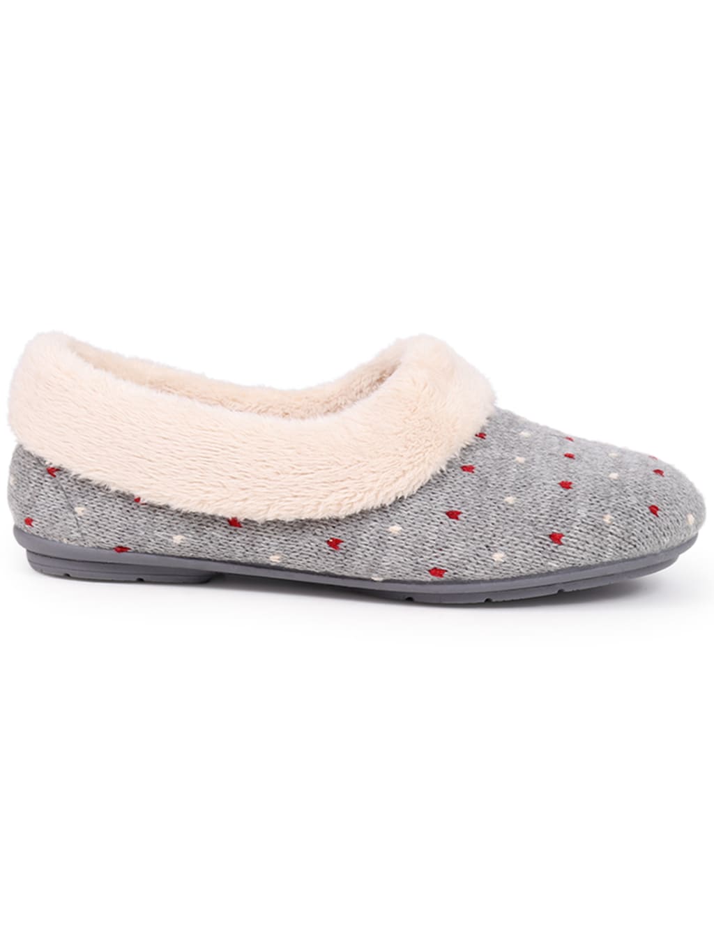 Polka Dot Faux Fur Lined Slippers 3 of 7