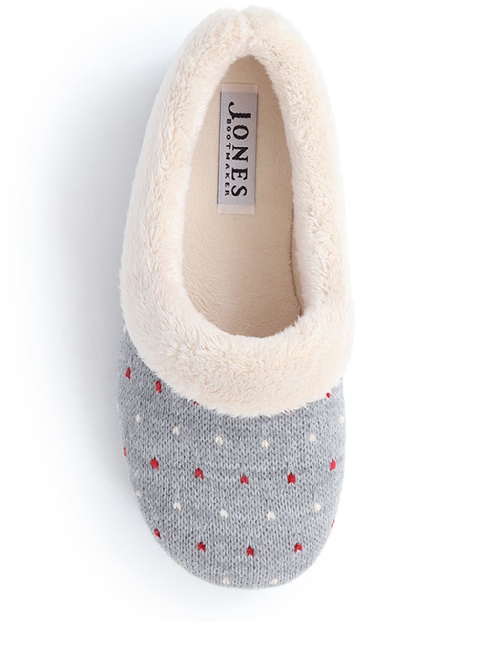 Polka Dot Faux Fur Lined Slippers 5 of 7