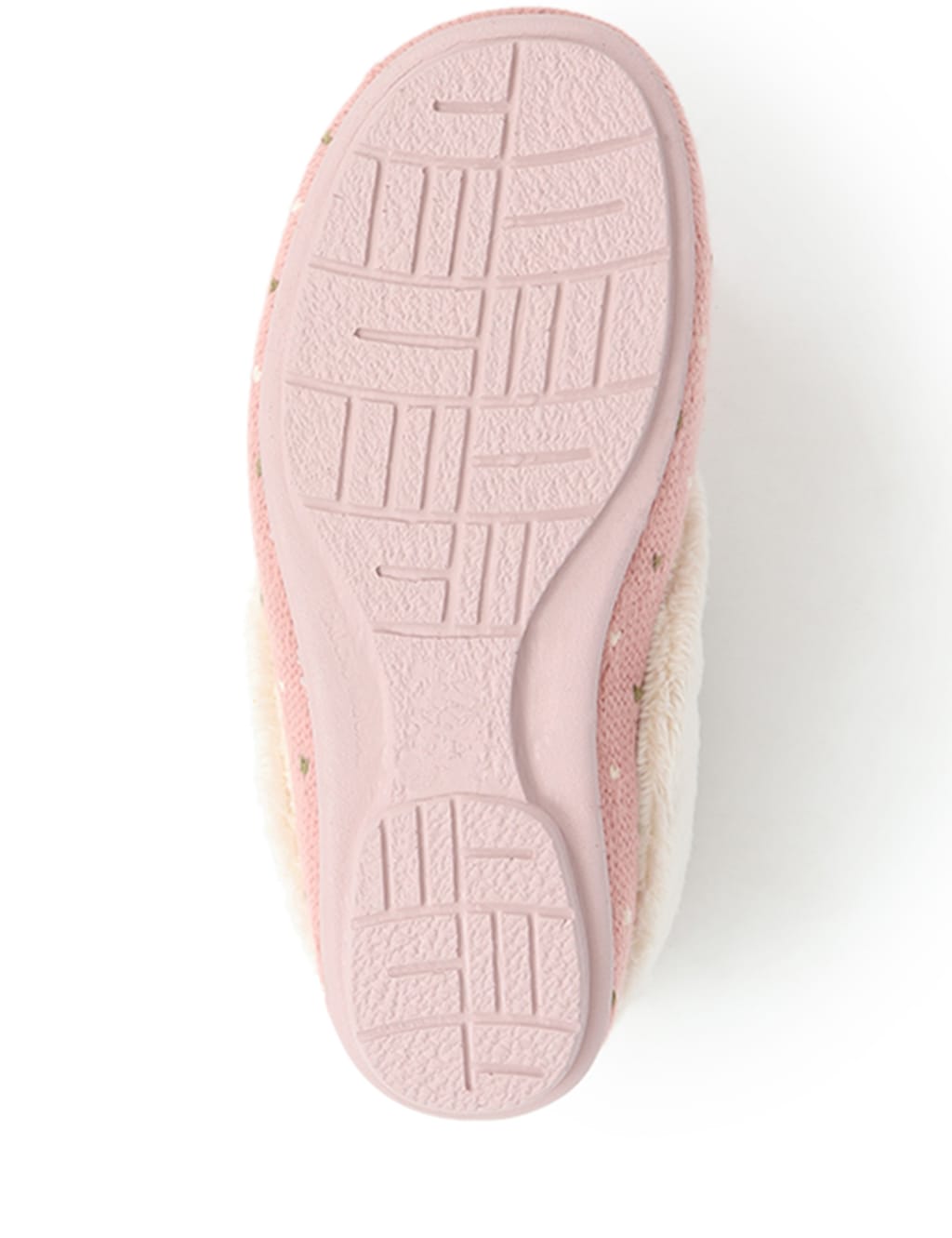 Polka Dot Faux Fur Lined Slippers 7 of 7