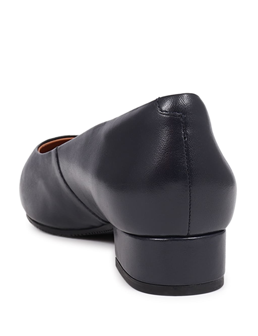 Wide Fit Leather Block Heel Court Shoes 6 of 7