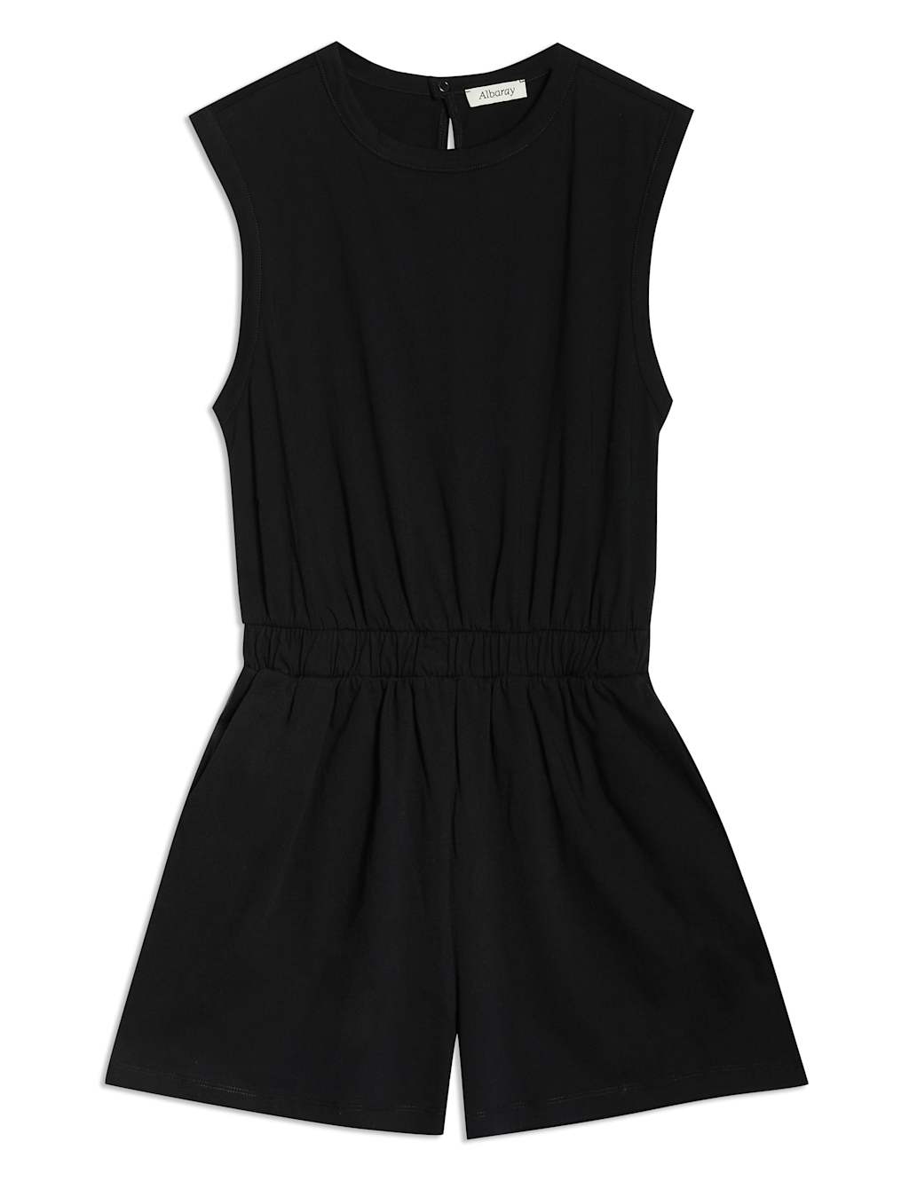 Pure Cotton Jersey Sleeveless Playsuit 2 of 5