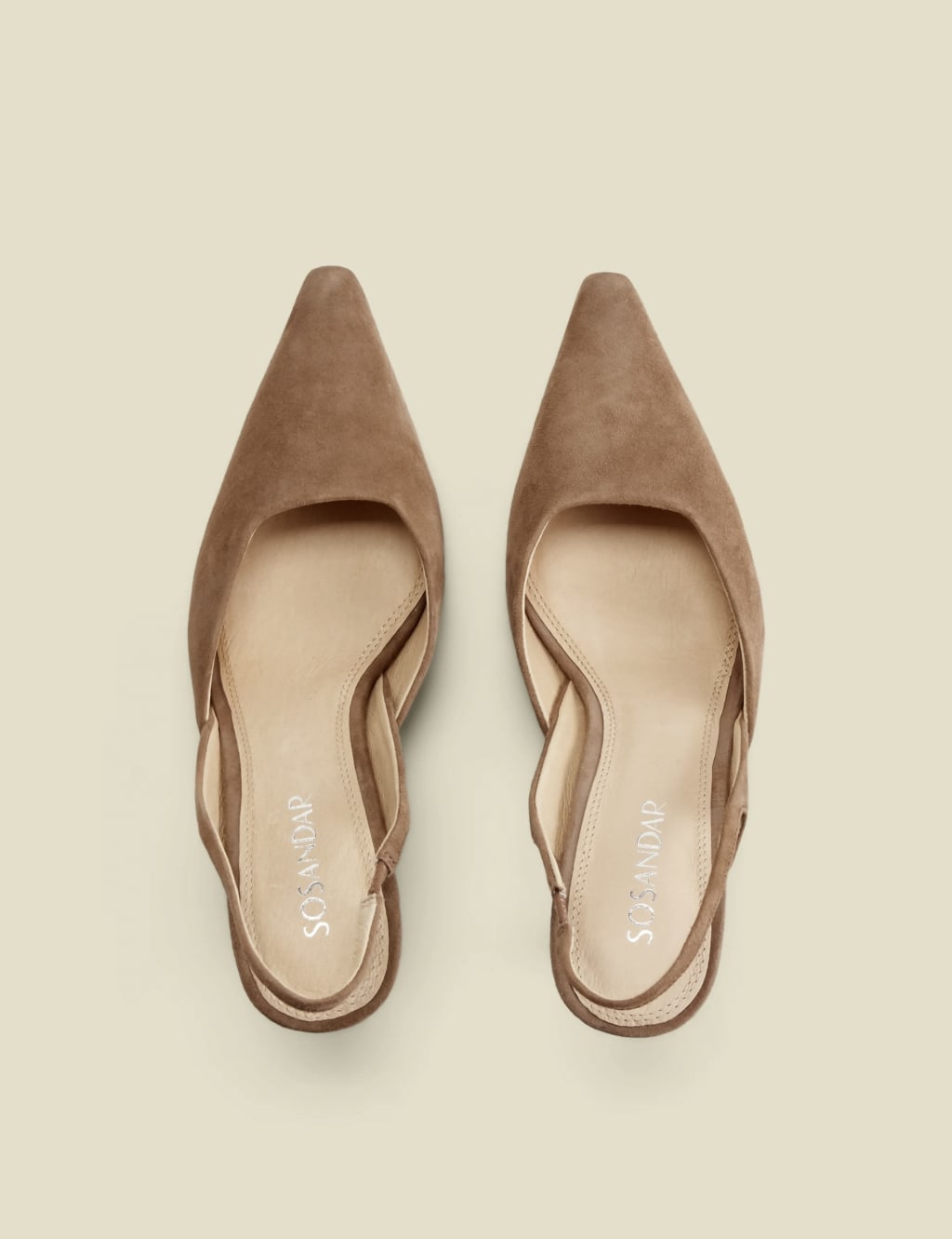 Suede Stiletto Heel Slingback Shoes 2 of 4