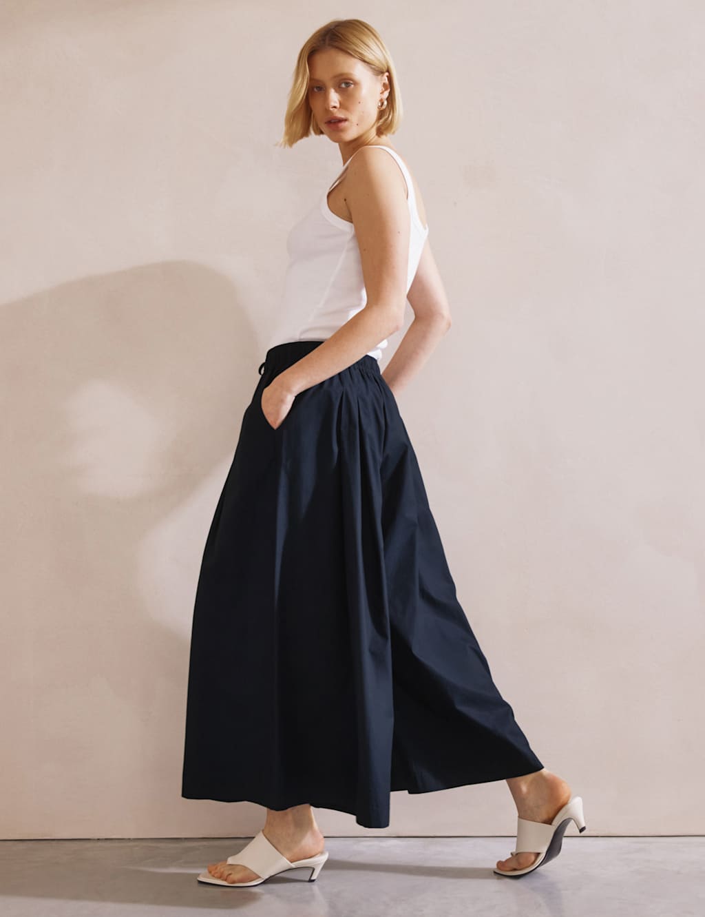 Pure Cotton Super Wide Leg Culottes 6 of 7