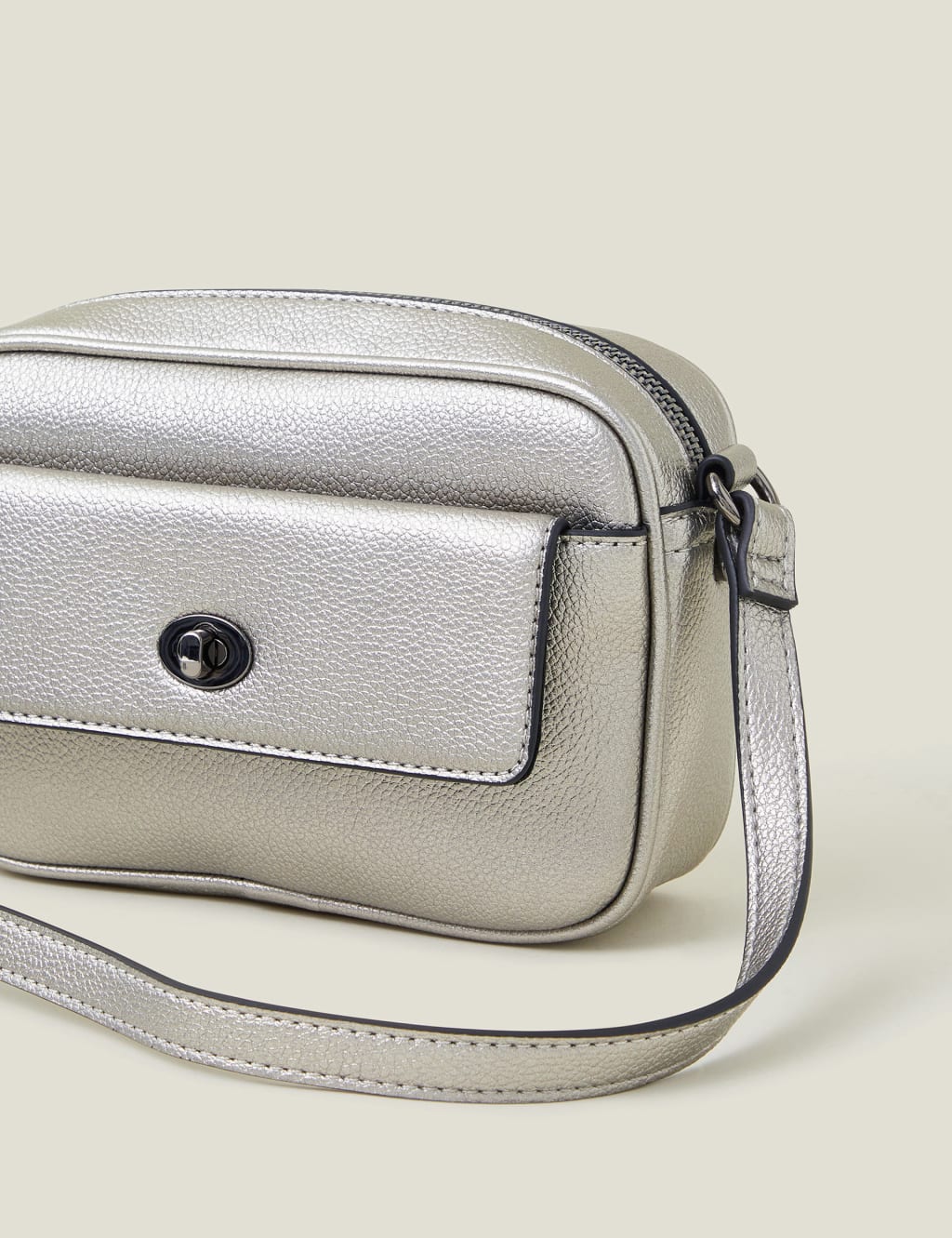 Metallic cross body bag clearance