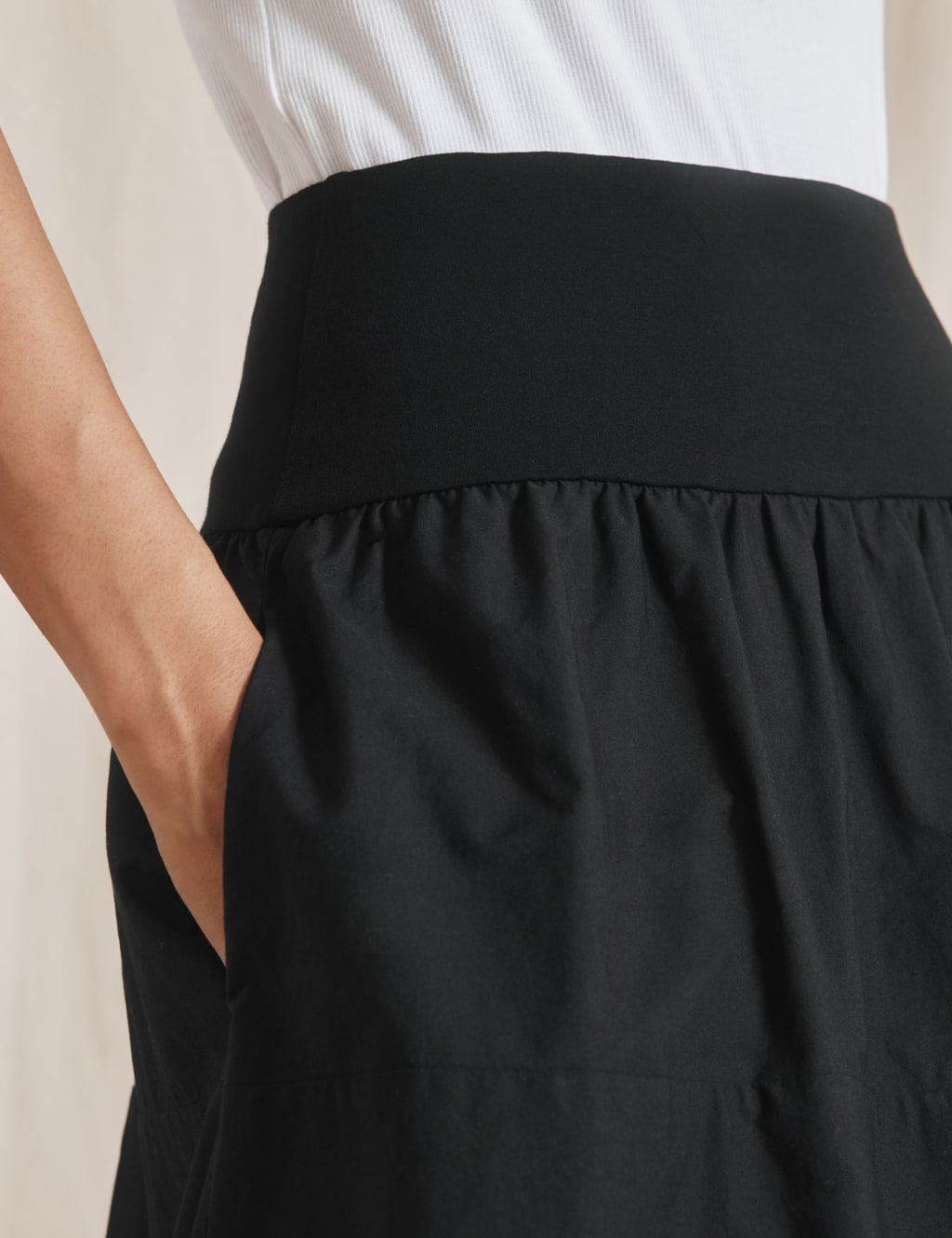 Pure Cotton Midi Puffball Skirt 5 of 6